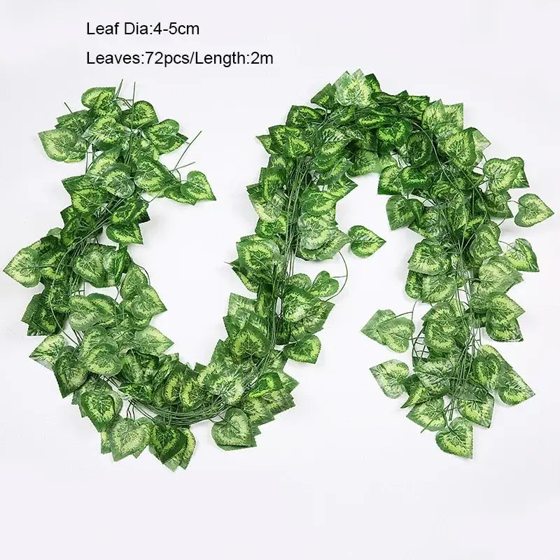 12pcs ivy green garland string – living room artificial plants