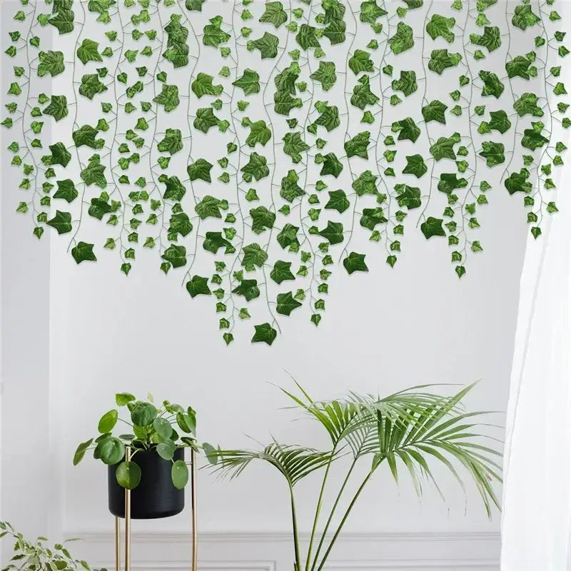 12pcs ivy green garland string – living room artificial plants