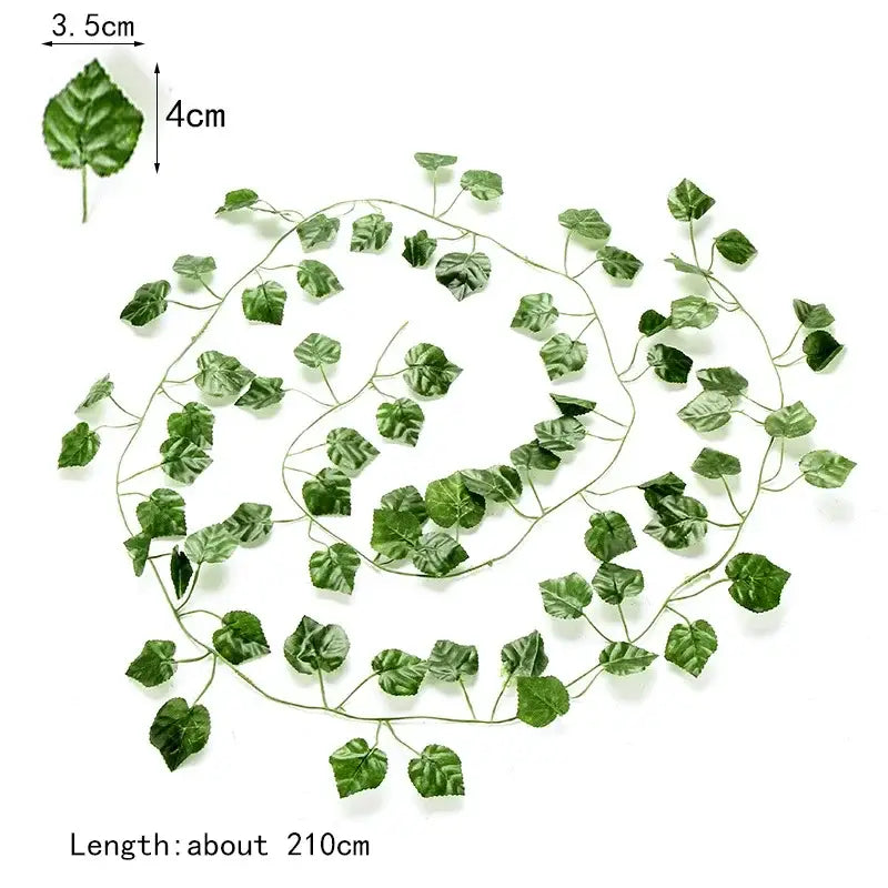12pcs ivy green garland string – living room artificial plants