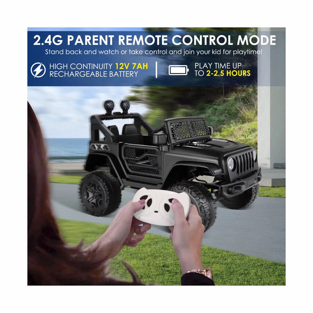 Electric Ride-On Car/Truck for Kids with MP3 Music and Remote Control - 12V with Lights - 76 Fun Features!