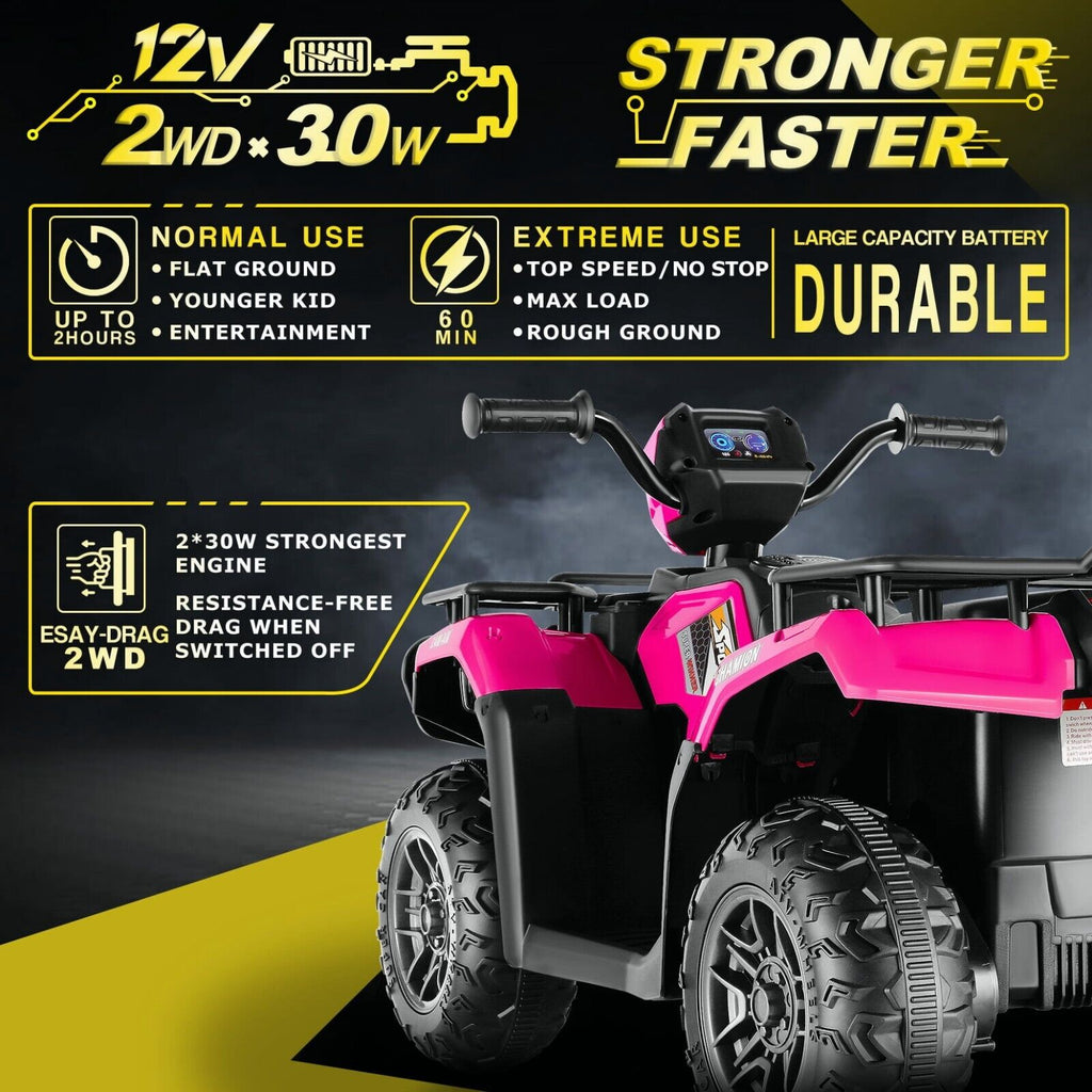 12V/24V Electric Jeep Truck ATV for Kids with Parent Remote Control - Fun and Safe Ride-On Toy