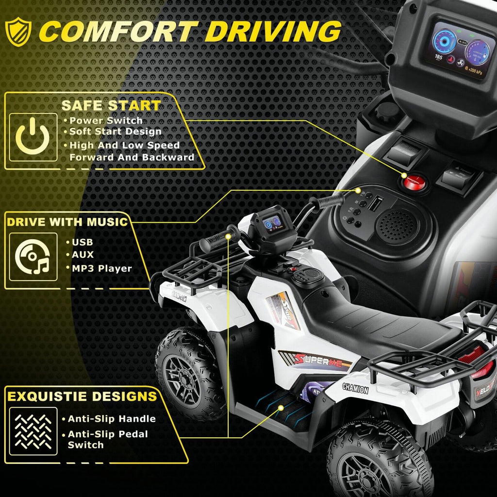 12V/24V Electric Jeep Truck ATV for Kids with Parent Remote Control - Fun and Safe Ride-On Toy