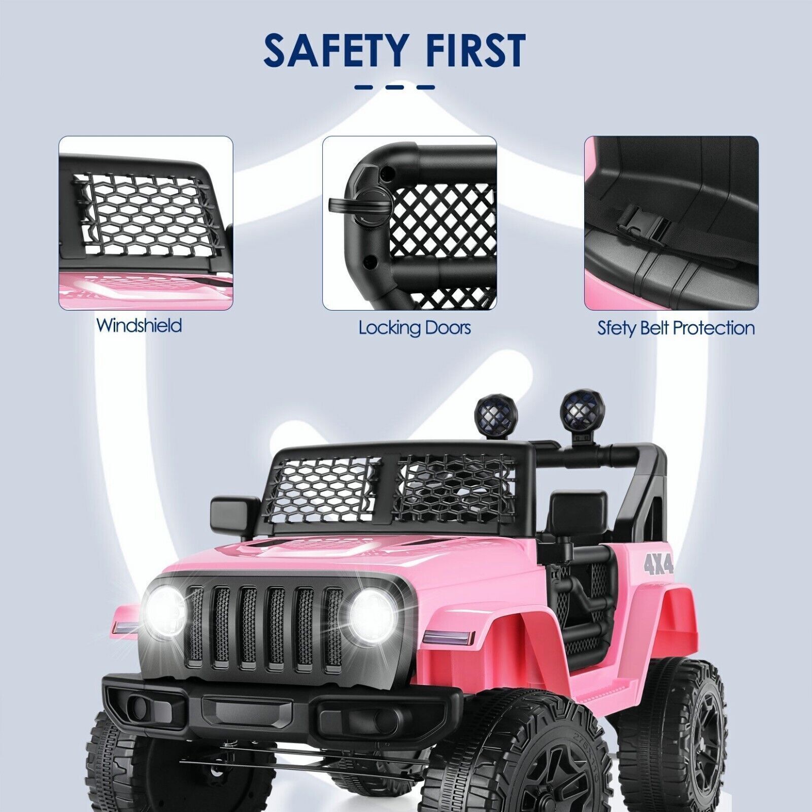 Electric 4 Wheeler ATV Car Jeep Truck for Kids - 12V/24V Battery Powered Ride-On Toy