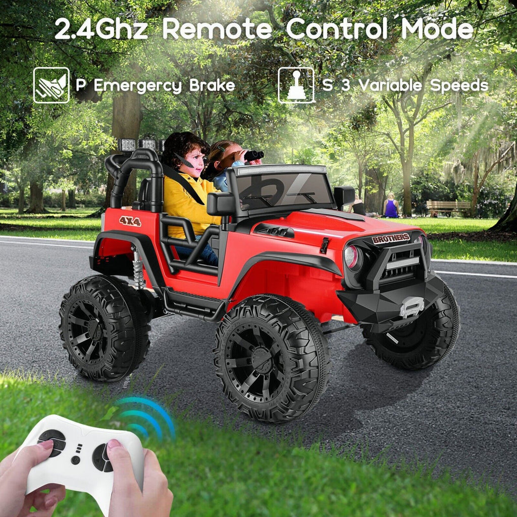 Electric 4 Wheeler ATV Car Jeep Truck for Kids - 12V/24V Battery Powered Ride-On Toy