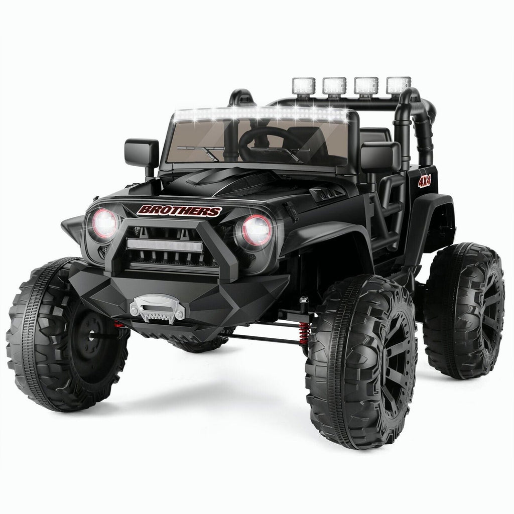Electric Ride-On ATV Jeep Truck for Kids with LED Lights and Music