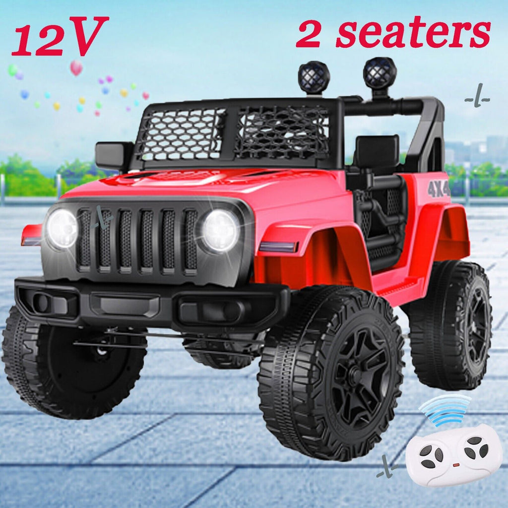 12V/24V Electric Ride On Jeep Toy Car with USB, Bluetooth, and Remote Control for Kids