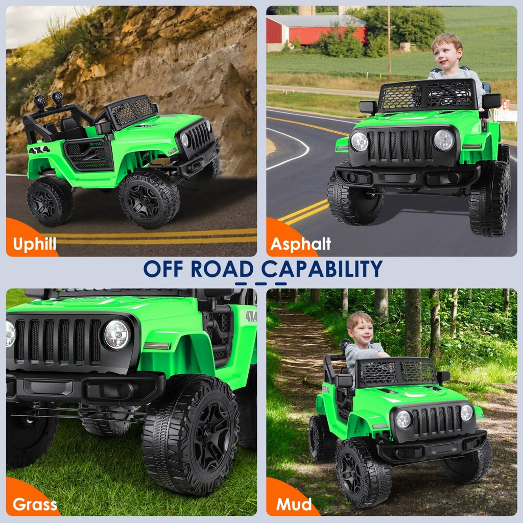 Electric Ride-On Truck for Kids with Remote Control, Music, and Lights - GT Toy Truck
