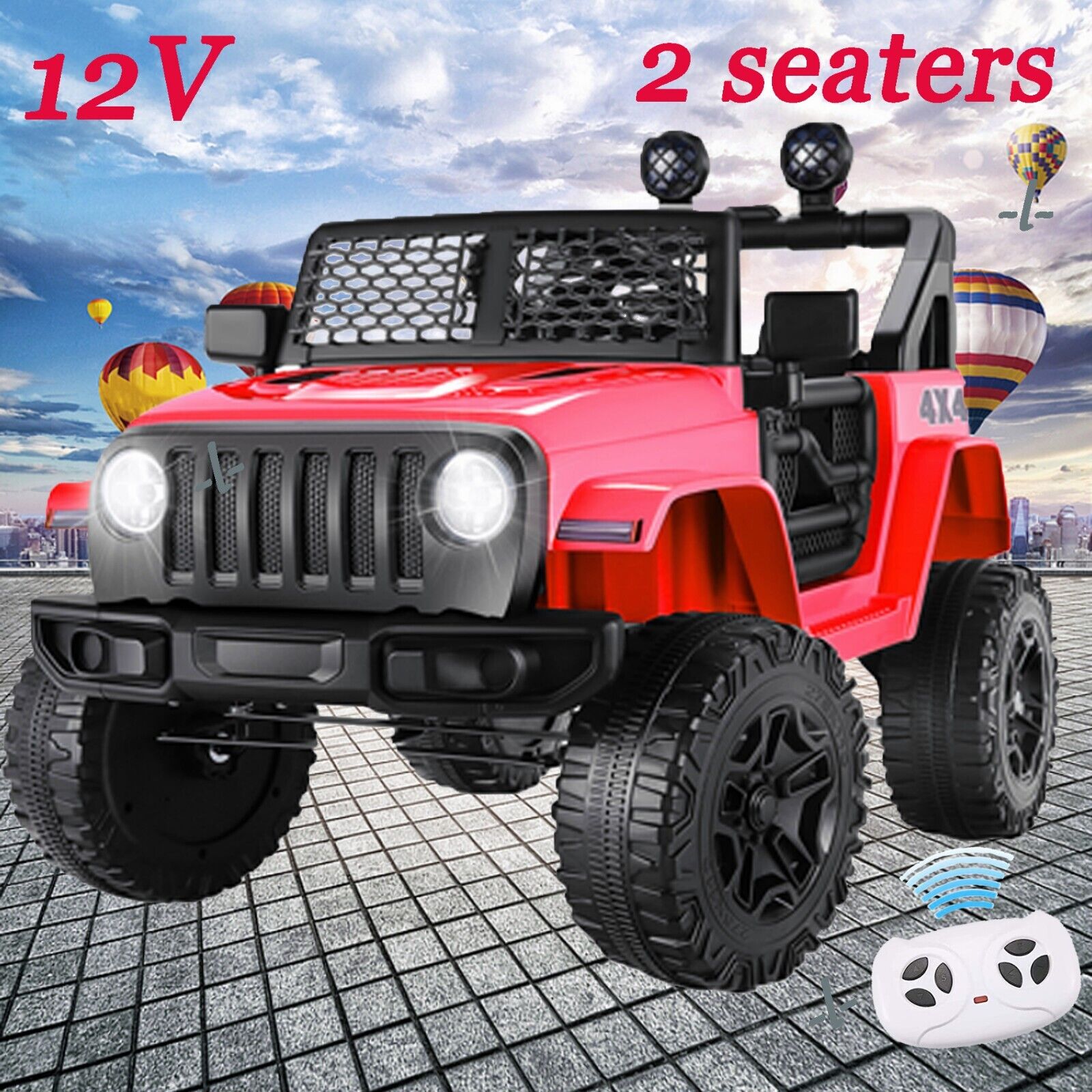 2-Seater Electric Ride-On Truck for Kids with Parental Remote Control - Safe and Fun Toy for Children