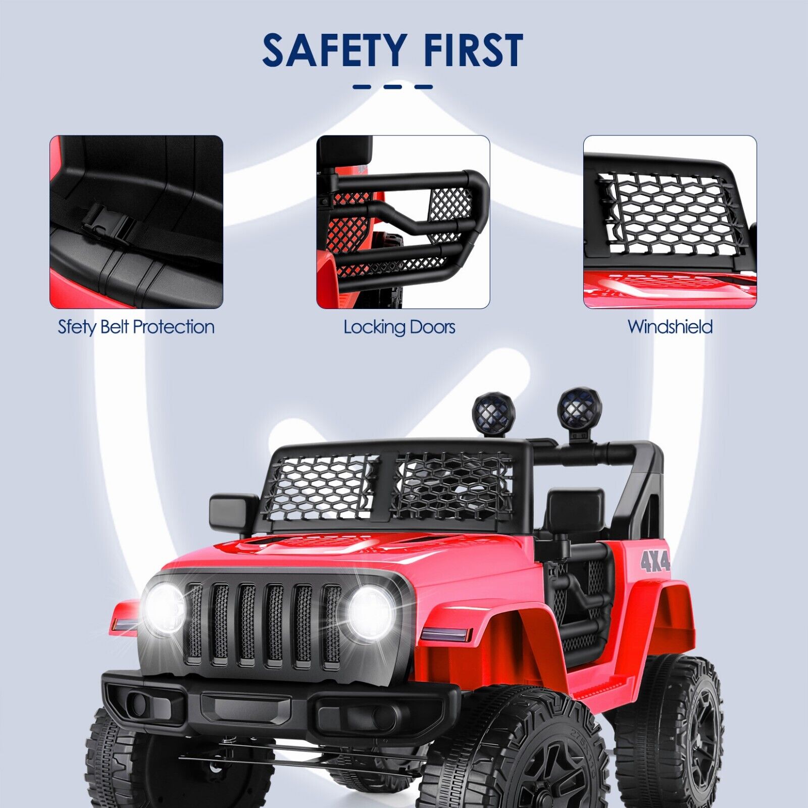 2-Seater Kids Electric Car with 2.4G Remote Control - 12V Ride-On Truck for Big Adventures