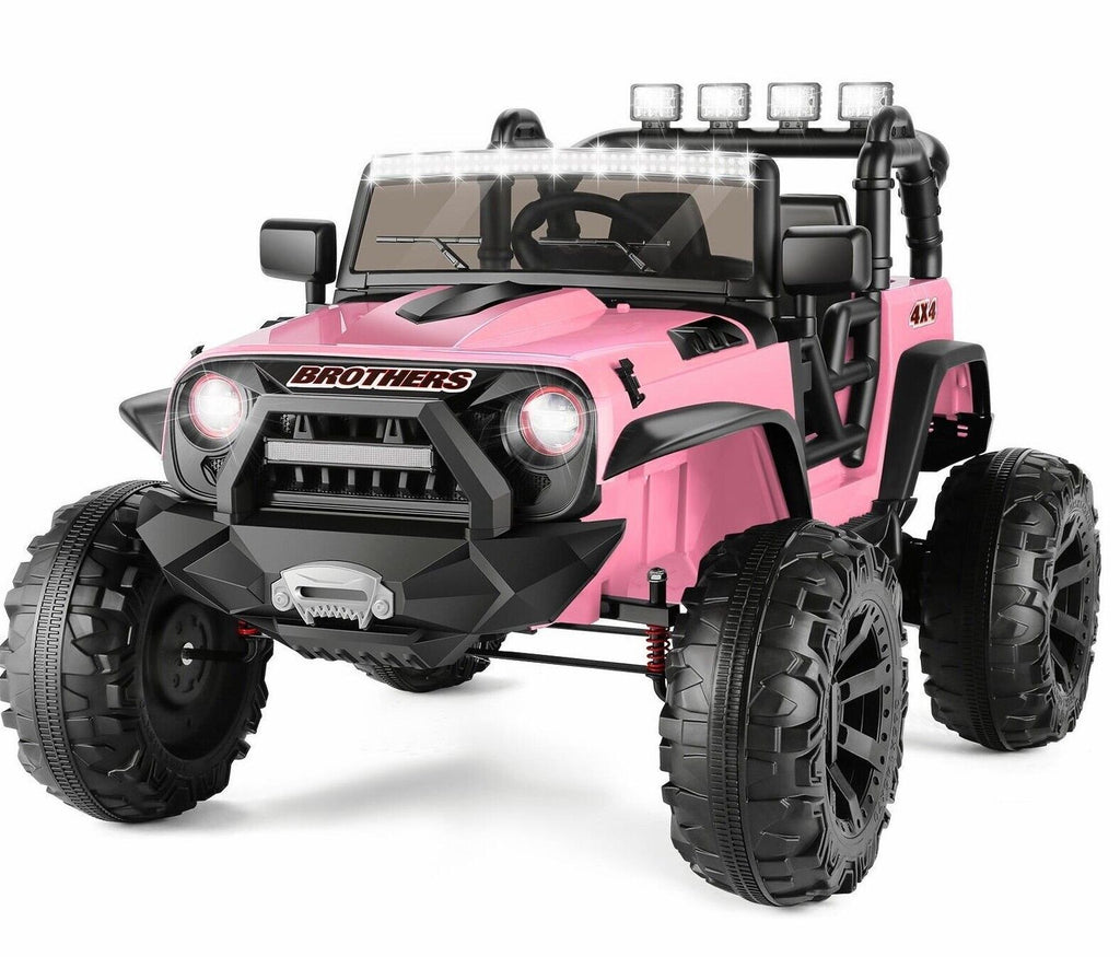 12V/24V Jeep Music Fashion Ride-On Car for Kids with Remote Control and LED Lights