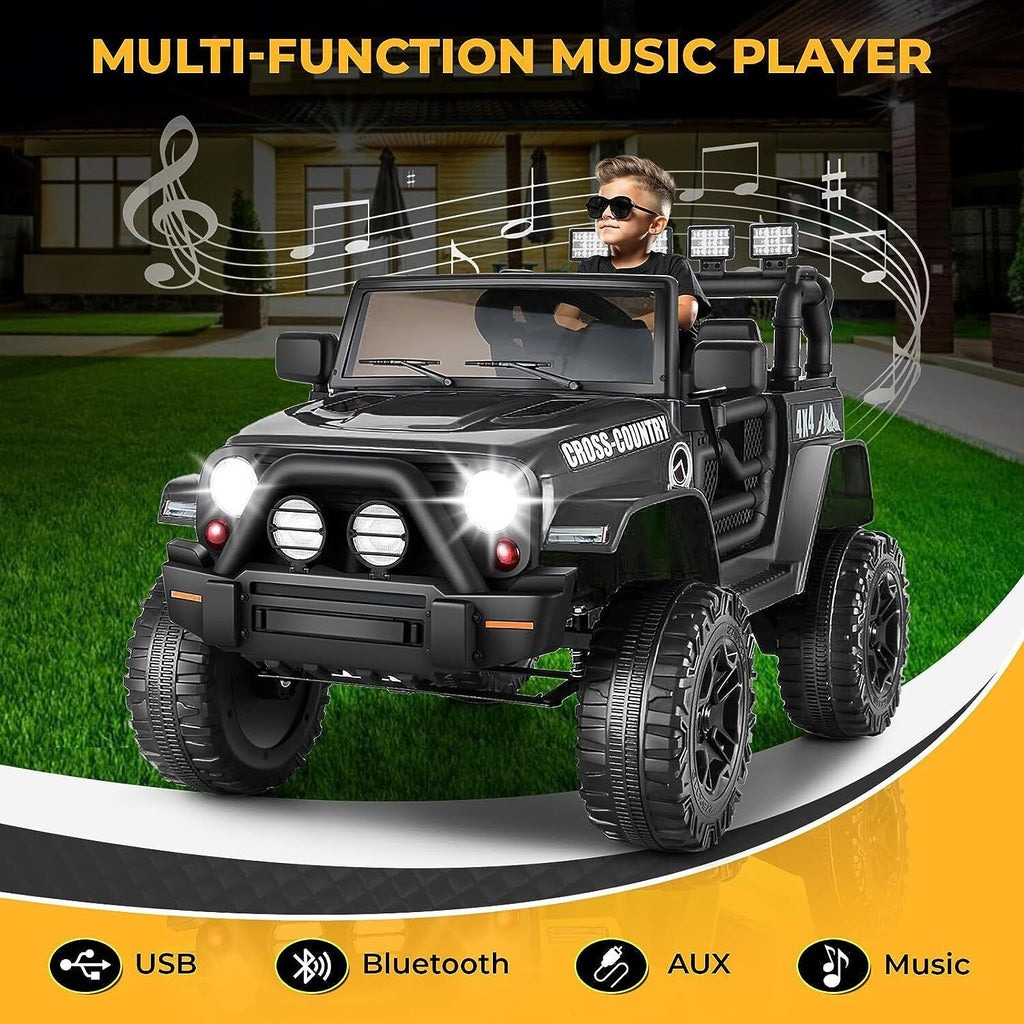 Electric Ride-On Car for Kids with Remote Control and Music Player