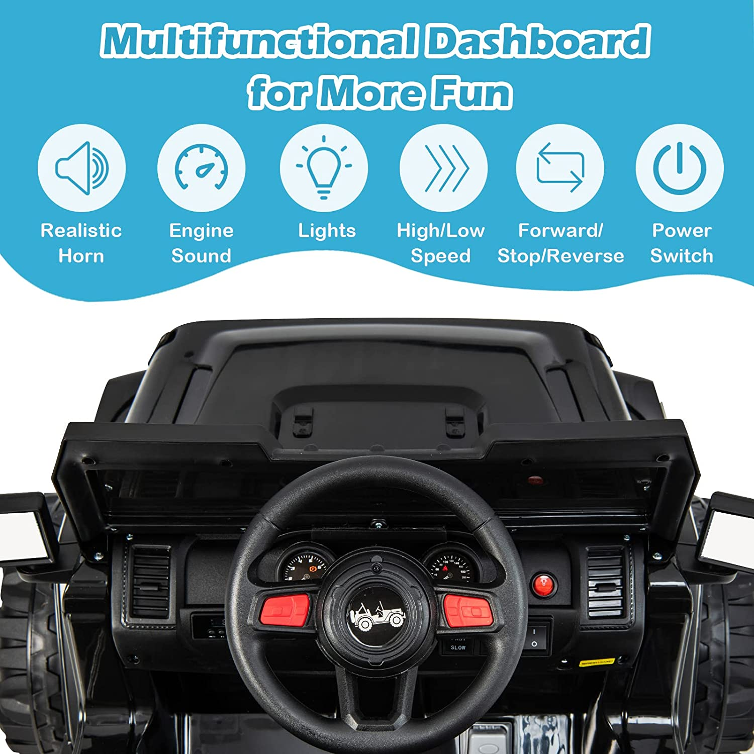 12V Battery Powered Electric Ride-On Truck for Kids with 2.4G Remote Control