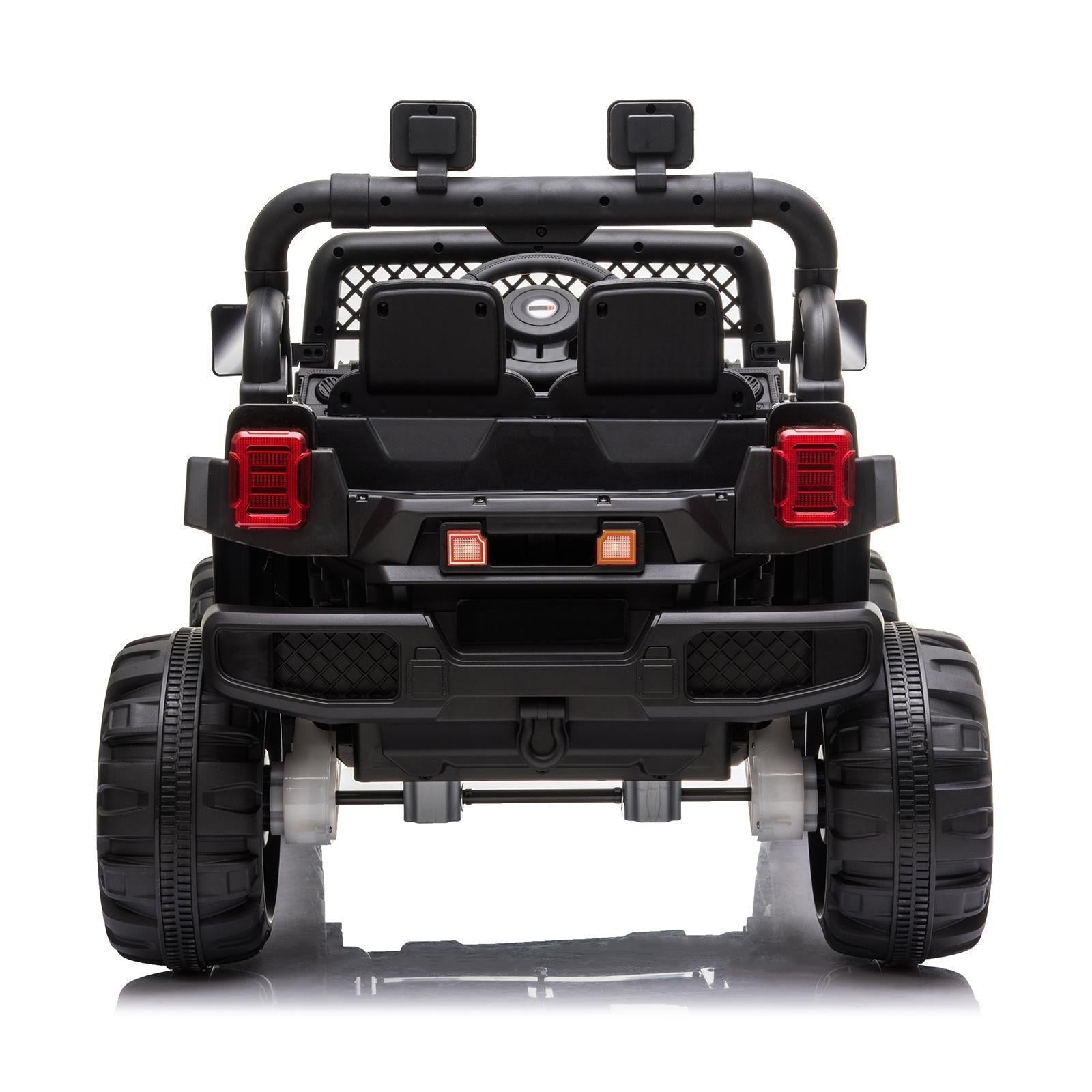 12V Battery Powered Ride On Truck with 2 Front LED Lights - Perfect Gift for Kids
