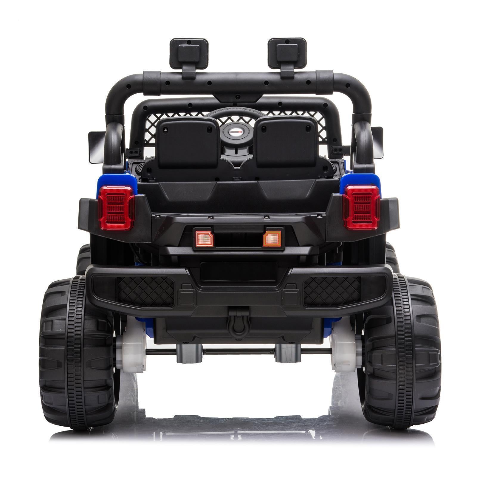 12V Battery Powered Ride On Truck with 2 Front LED Lights - Perfect Gift for Kids