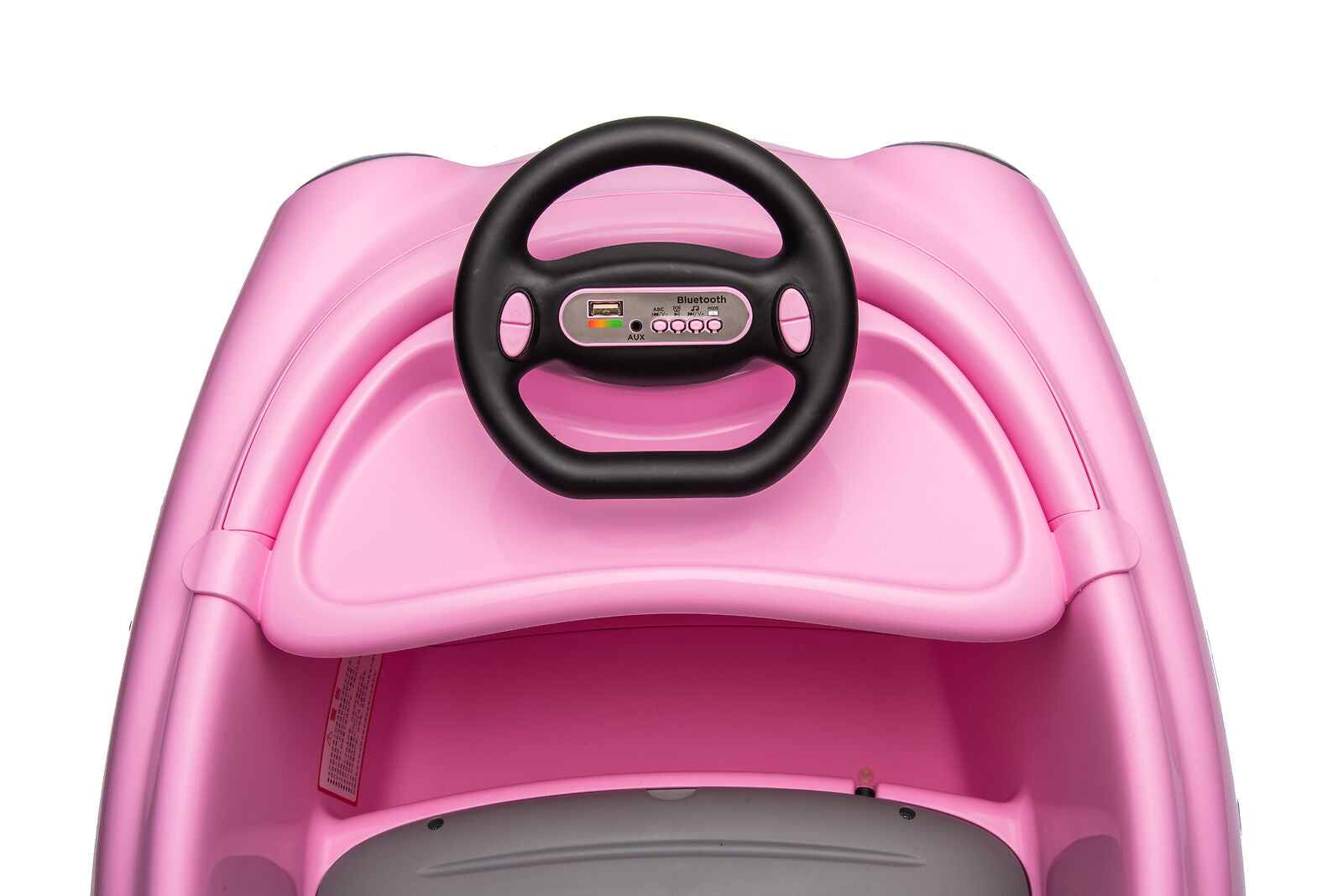 12V Dual Drive Electric Ride-On Bumper Car for Kids with Pushrod and Dinner Plate Design