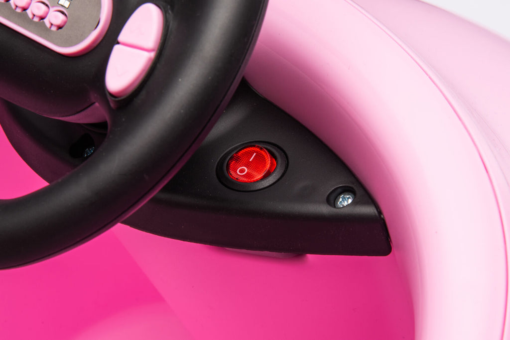 12V Dual Drive Electric Ride-On Bumper Car for Kids with Pushrod and Dinner Plate Design