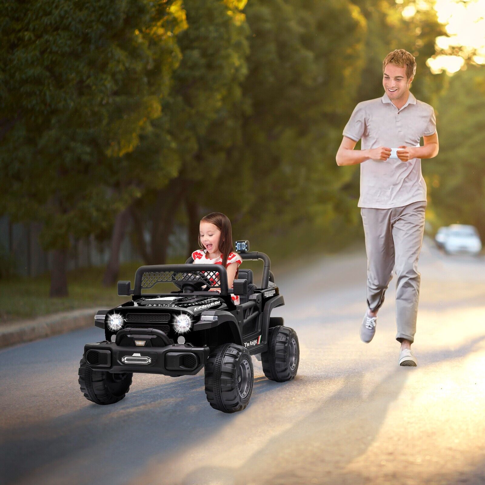 12V Dual Drive Electric Ride-On Truck with Remote Control