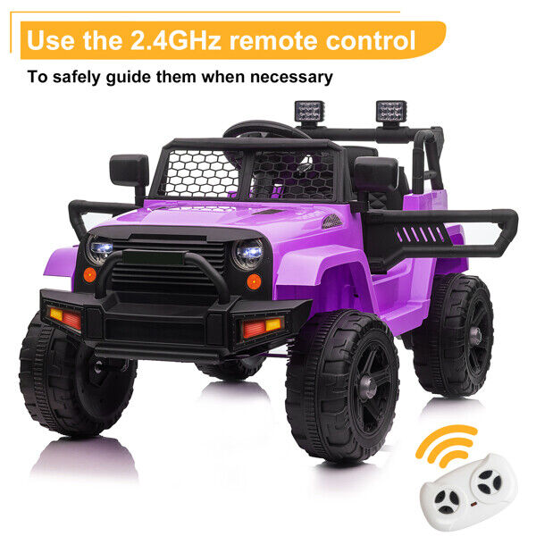 12V Dual Drive Jeep Ride On Car with Remote Control - Perfect Gift for Kids!