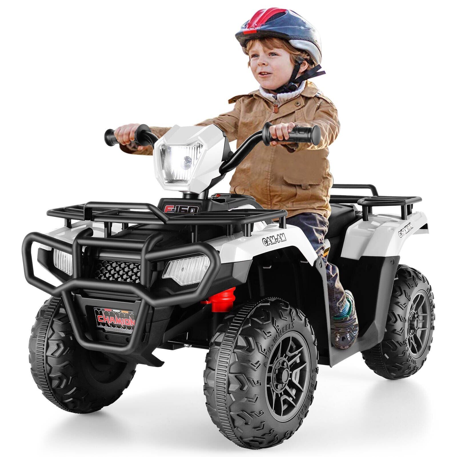 Electric 4-Wheeler Quad for Kids with 12V Battery and Dual 30W Motors