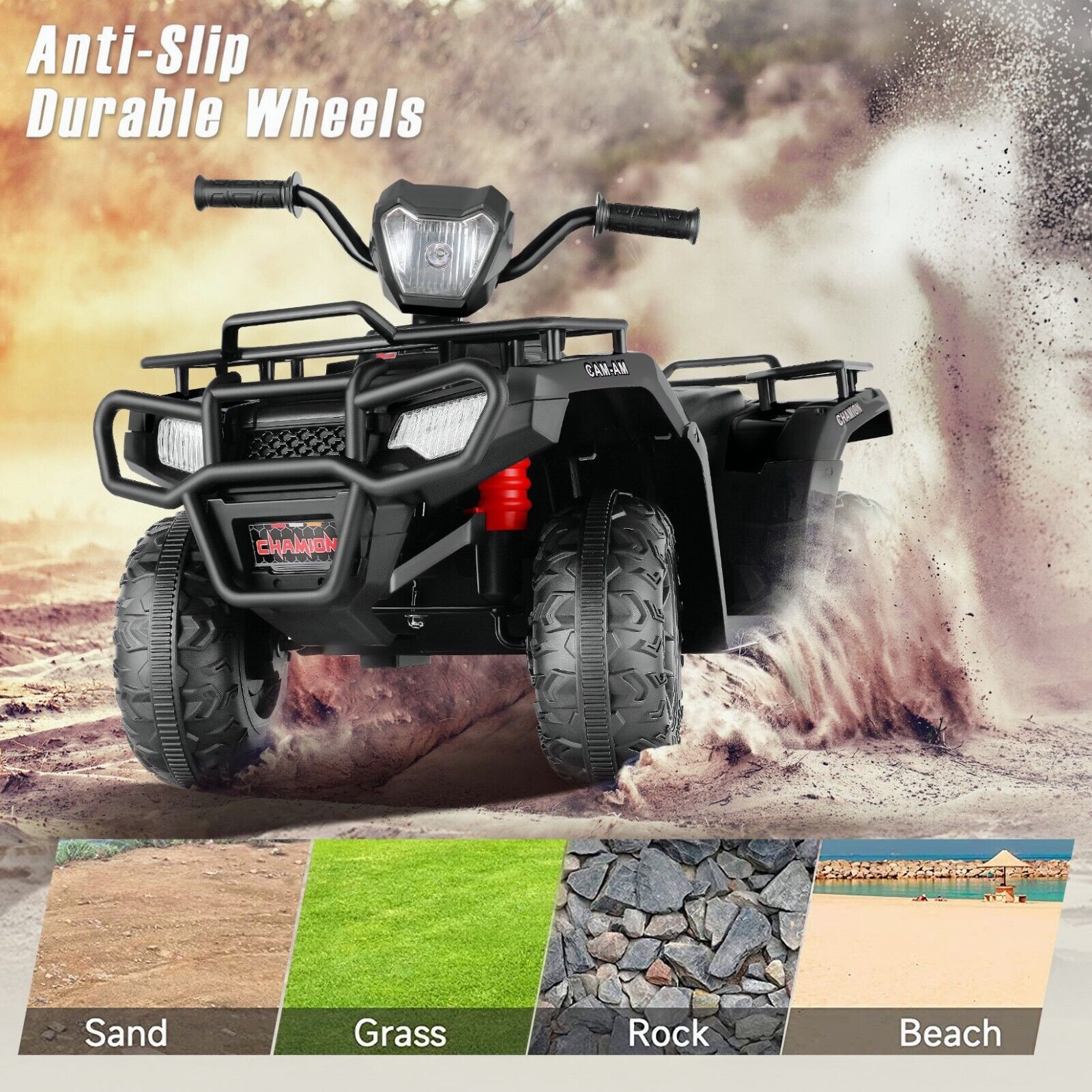 12V Battery Powered Electric ATV Quad Ride-On Car for Kids - Fun and Adventure on Wheels!