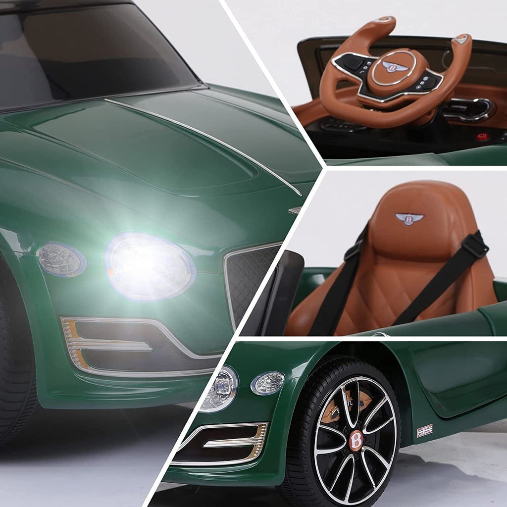 Licensed Bentley Style 12V Electric Ride-On Car with Remote Control - Battery Powered
