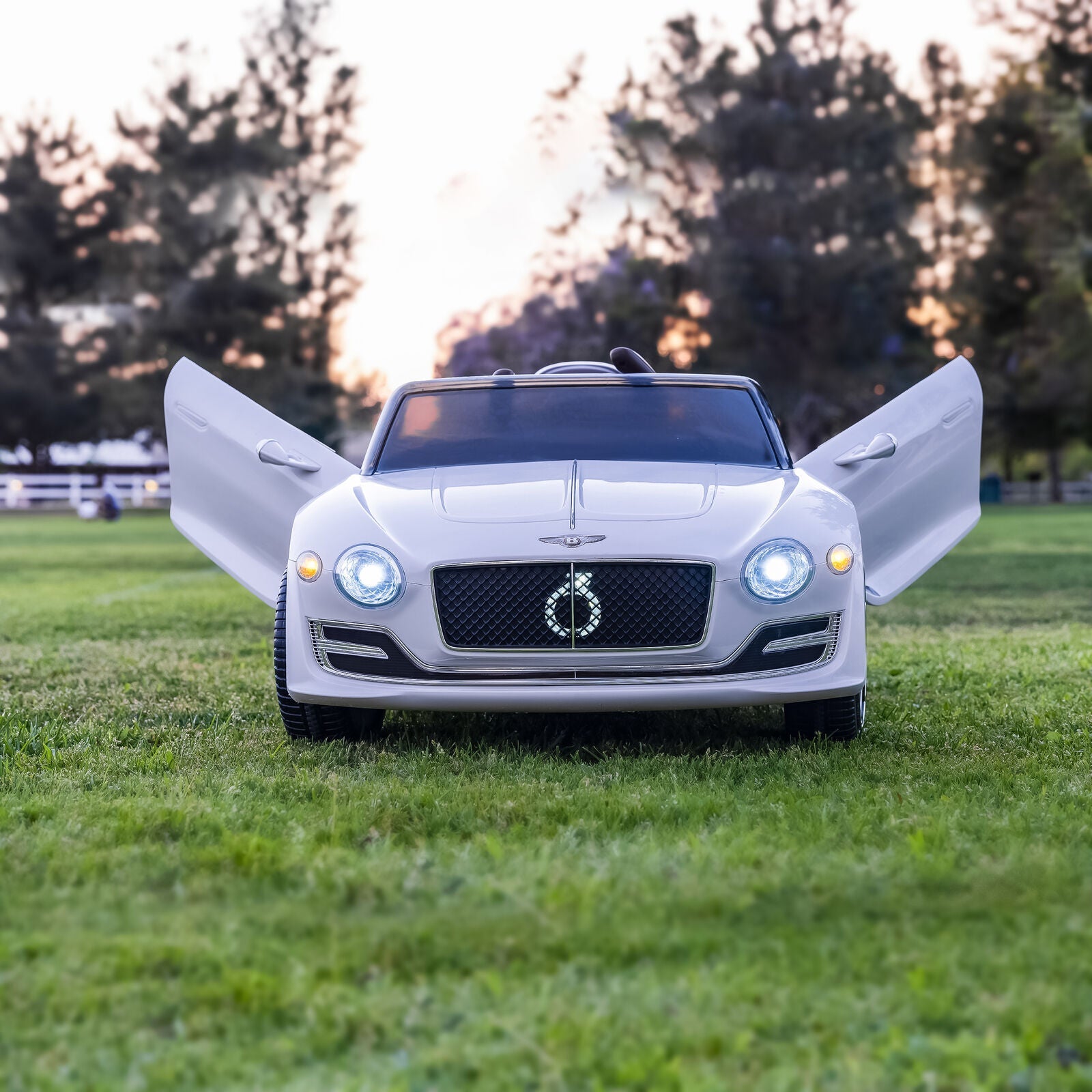 12V Electric Bentley Style Ride On Car for Kids with Remote Control and AUX