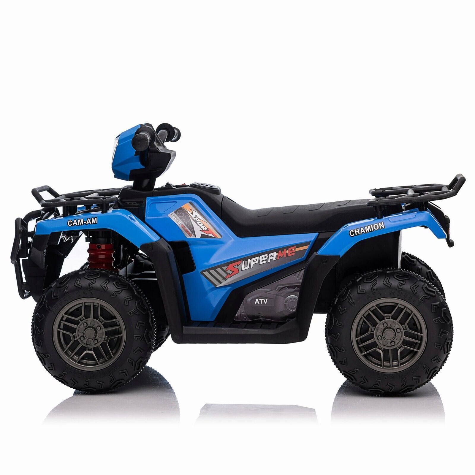 12V Electric Kids ATV Quad Car Truck in Black - Suitable for Ages 3-6 Years