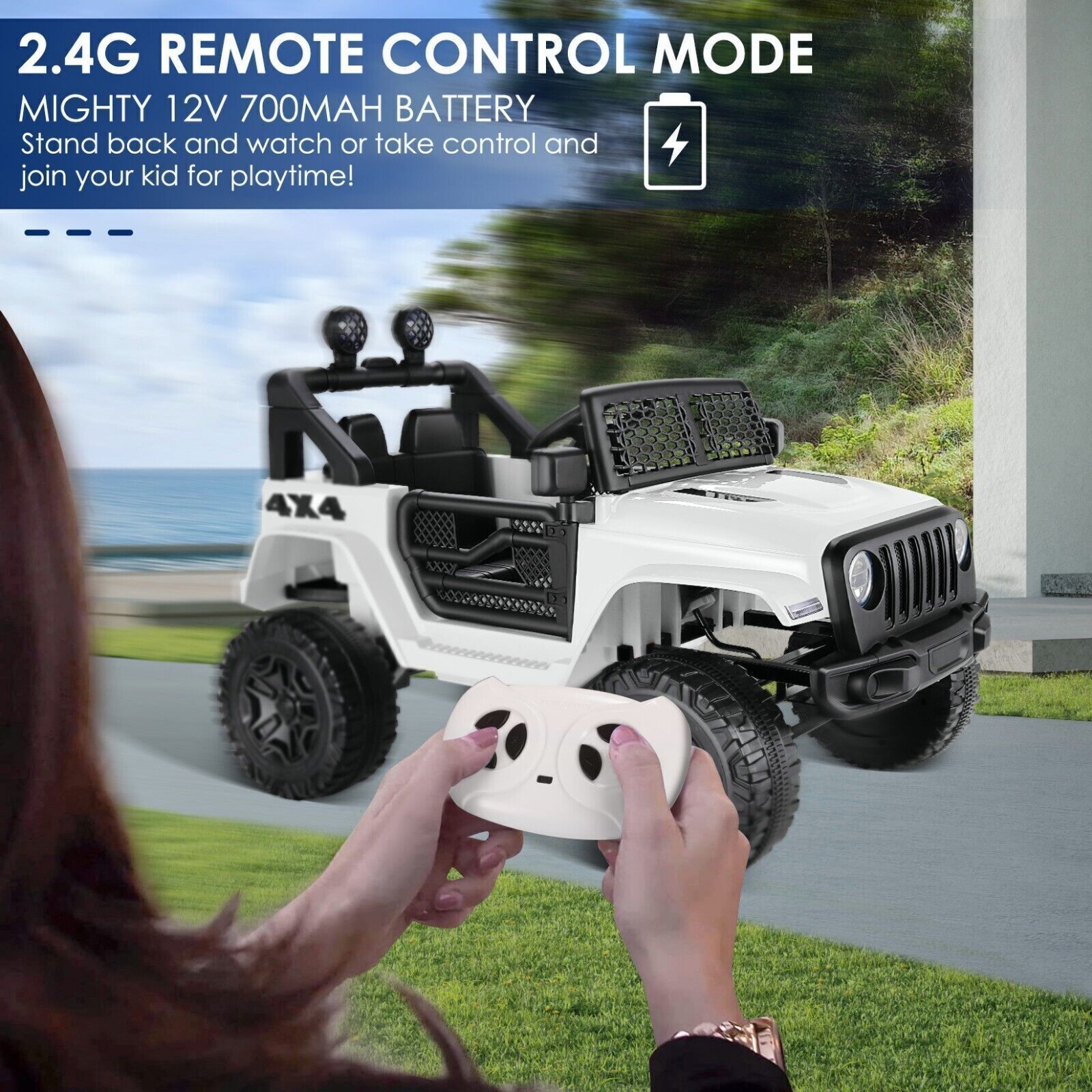 12V Electric Kids Ride On Car with Remote Control - Toy Truck for Endless Fun!