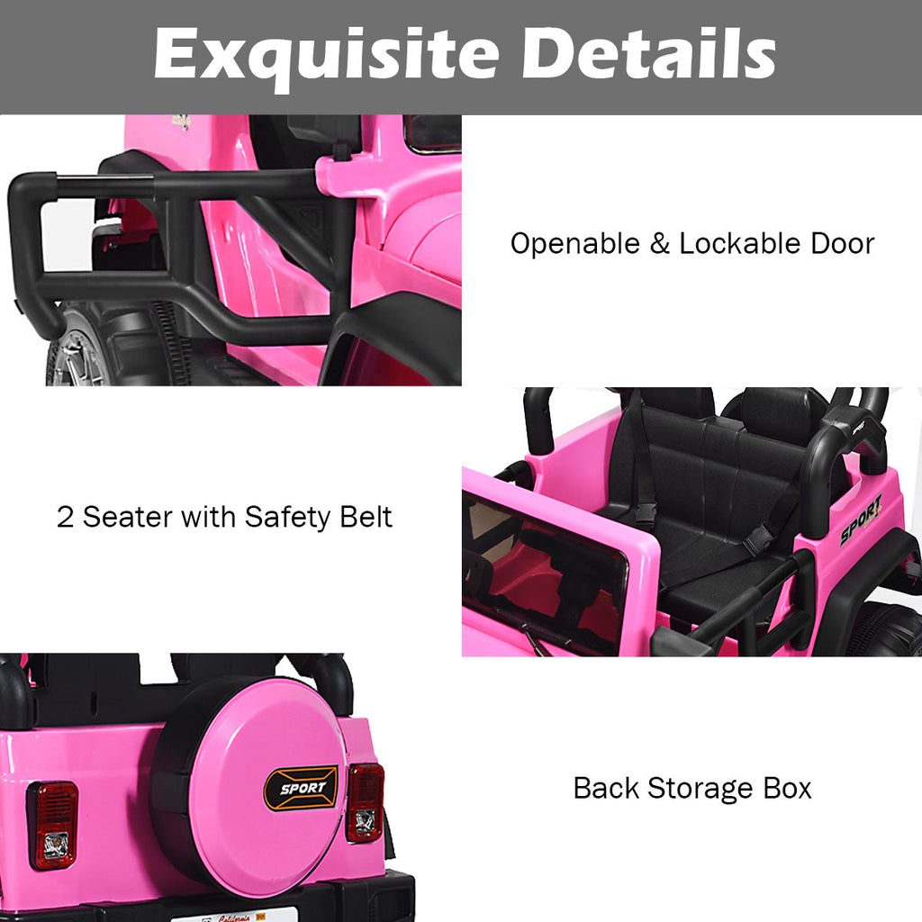 12V Electric Kids Ride On Jeep Car with Remote Control - Perfect for Little Adventurers!