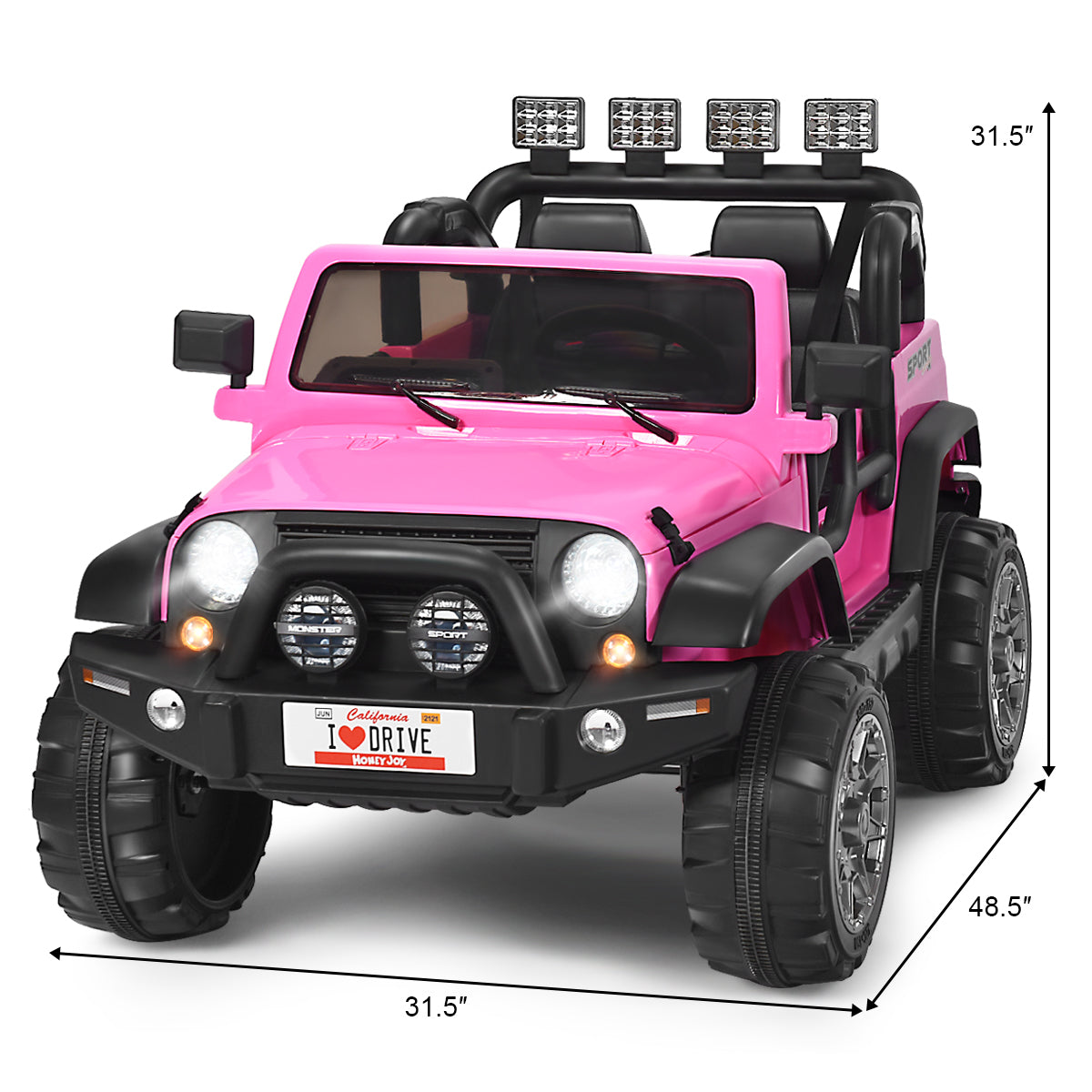 12V Electric Kids Ride On Jeep Car with Remote Control - Perfect for Little Adventurers!