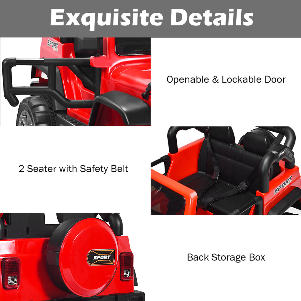 12V Electric Kids Ride On Jeep Car with Remote Control - Perfect for Little Adventurers!