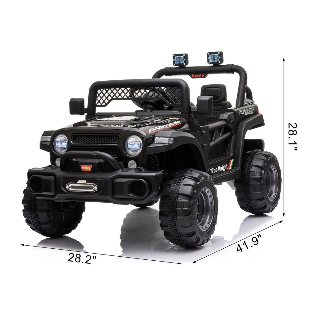 12V Electric Kids Ride On Truck Car Toy with Remote Control and 3 Speed Options