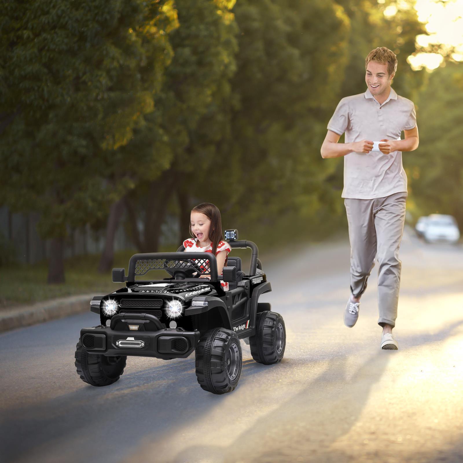 12V Electric Kids Ride On Truck Car Toy with Remote Control and 3 Speed Options