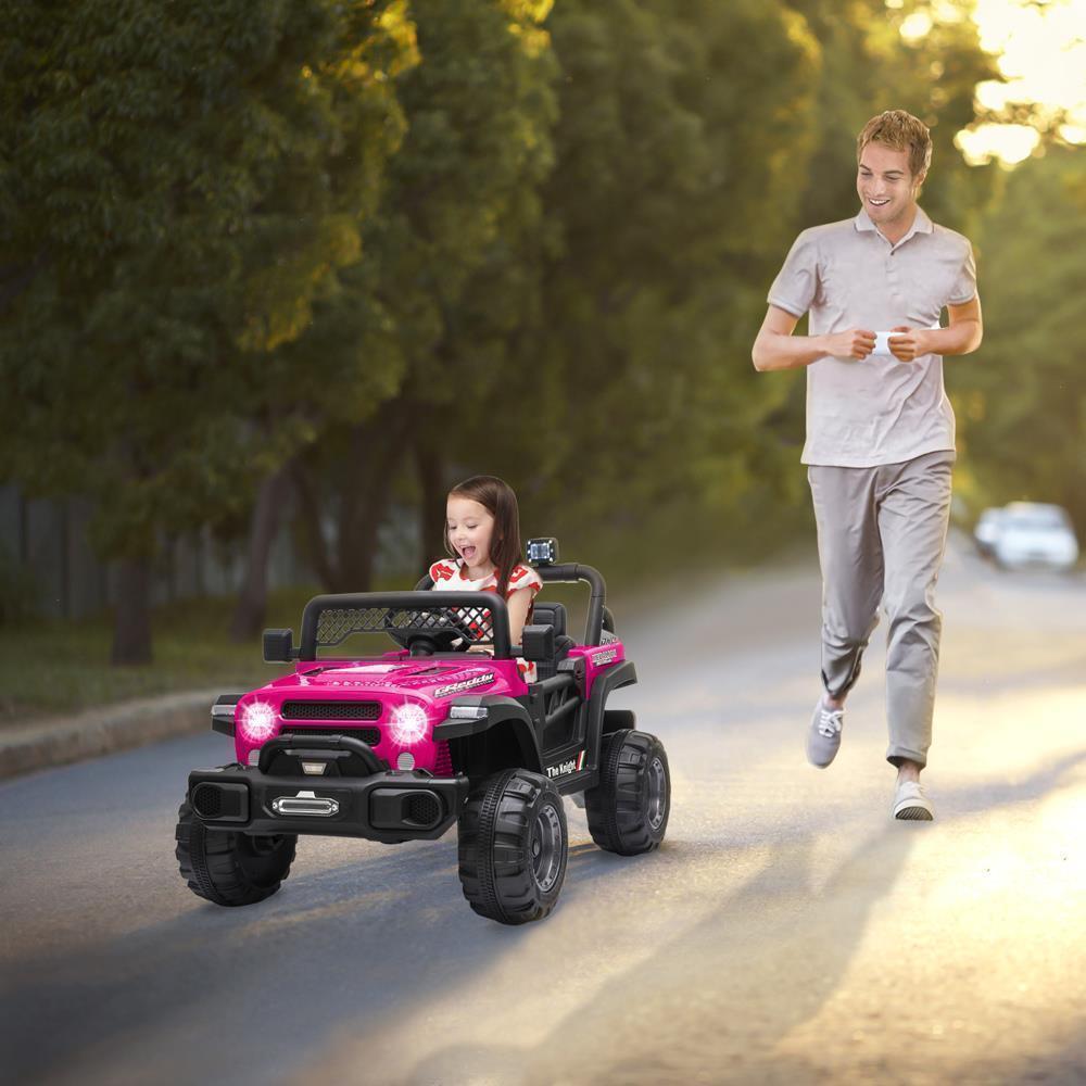 12V Electric Kids Ride On Truck Car Toy with Remote Control and 3 Speed Options