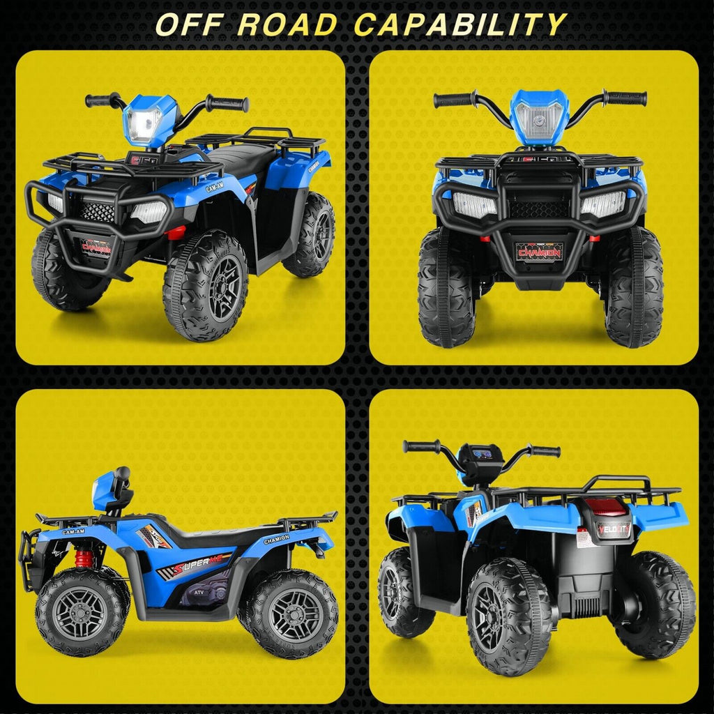 12V Electric Ride-On ATV for Kids with USB/MP3 Player - Perfect Gift for Ages 3-6!