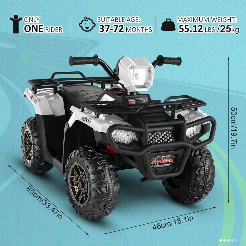 Electric ATV Ride-On Toy Car for Kids with USB/MP3, Suitable for Ages 3-6