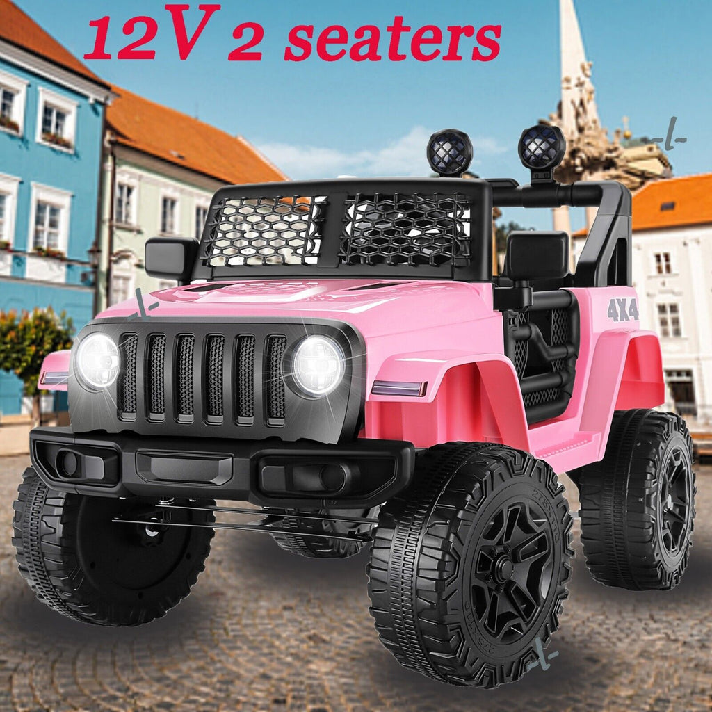 12V Kids Ride-on Car Truck with Parental Remote Control & LED Lights