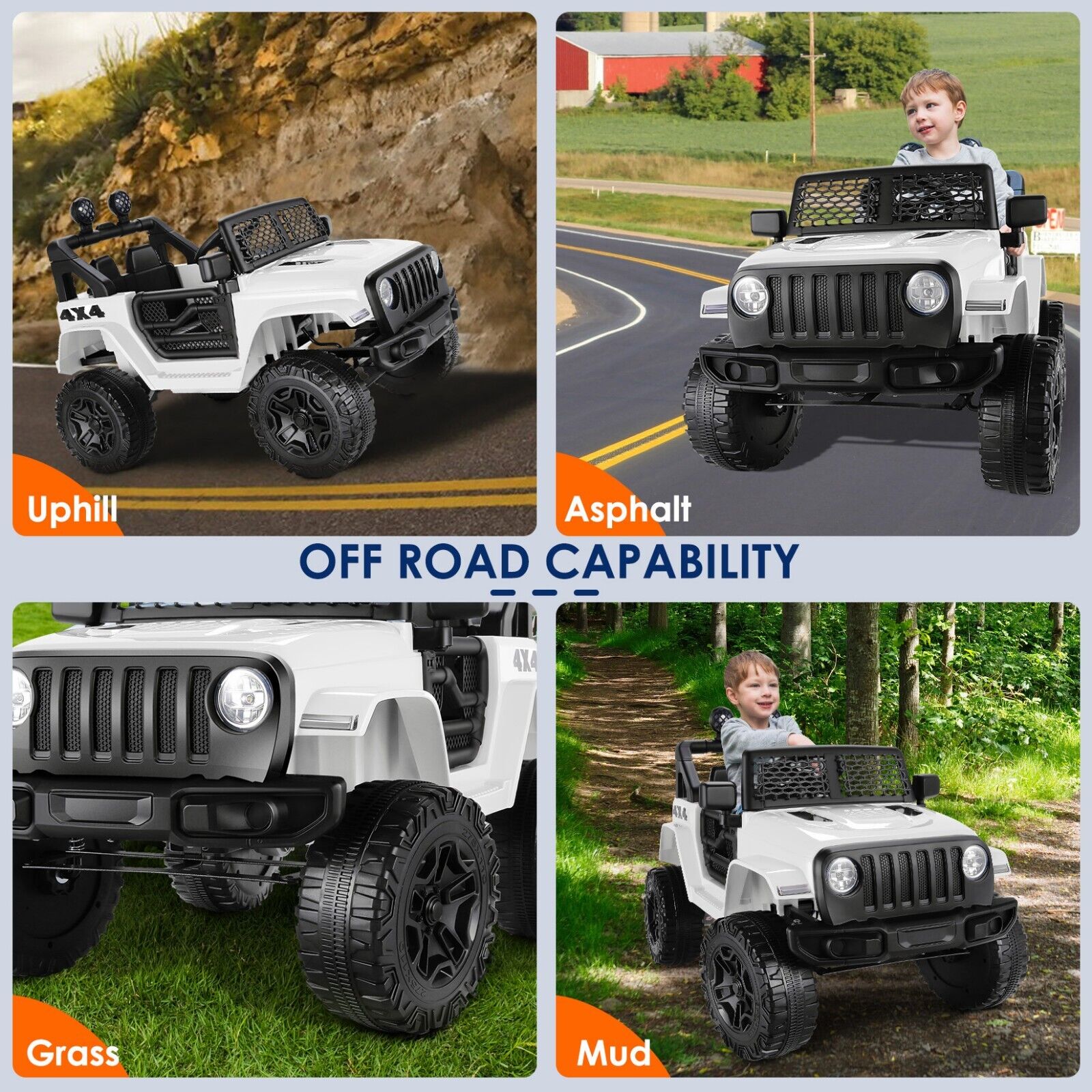 Electric Ride-On SUV for Kids Ages 3-6 with Remote Control