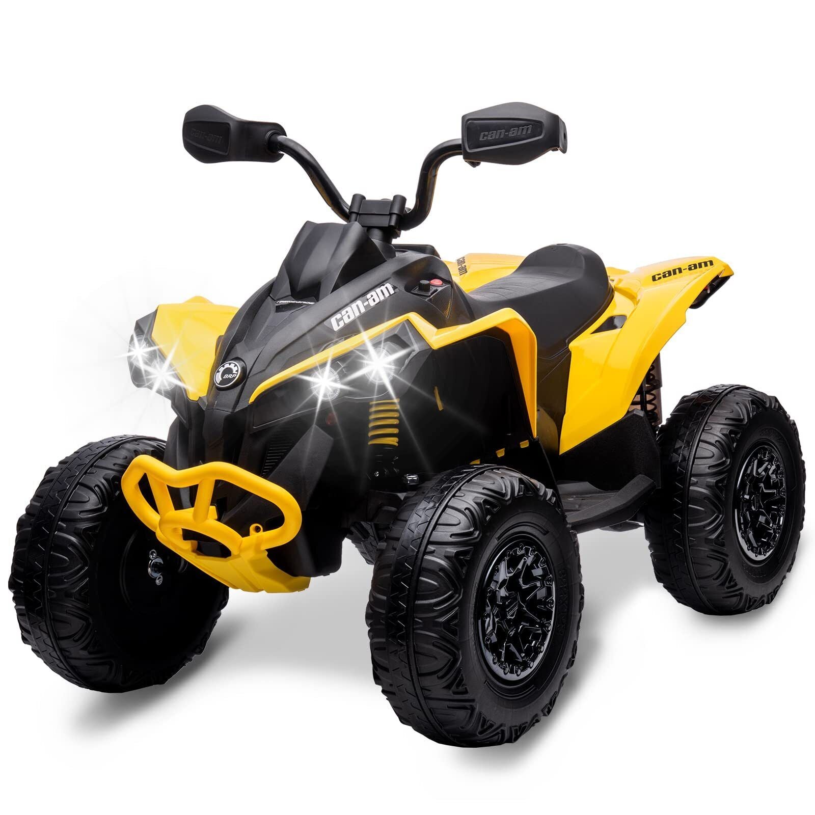 12V Electric Ride-On Car for Kids with Remote Control, LED Lights, and Music
