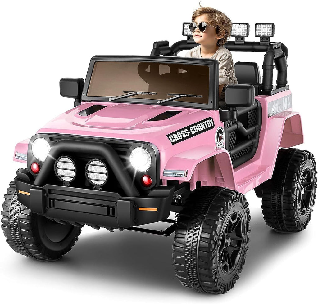 12V Electric Truck Toy for Kids with Spring Suspension & Remote Control