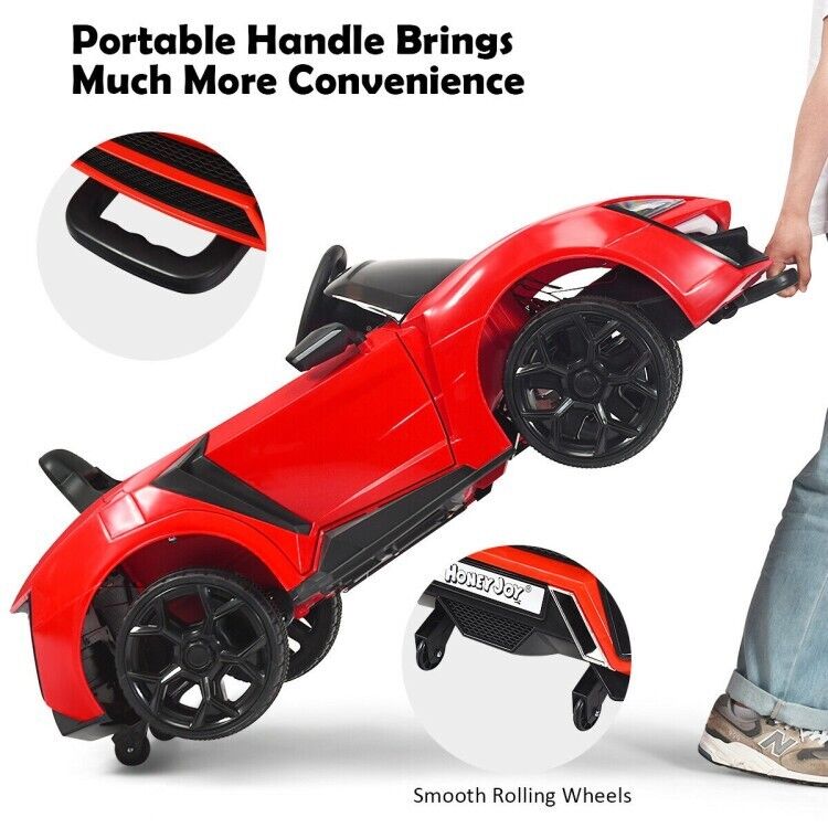 12V Electric Ride-On Car for Toddlers with Remote Control and Lights