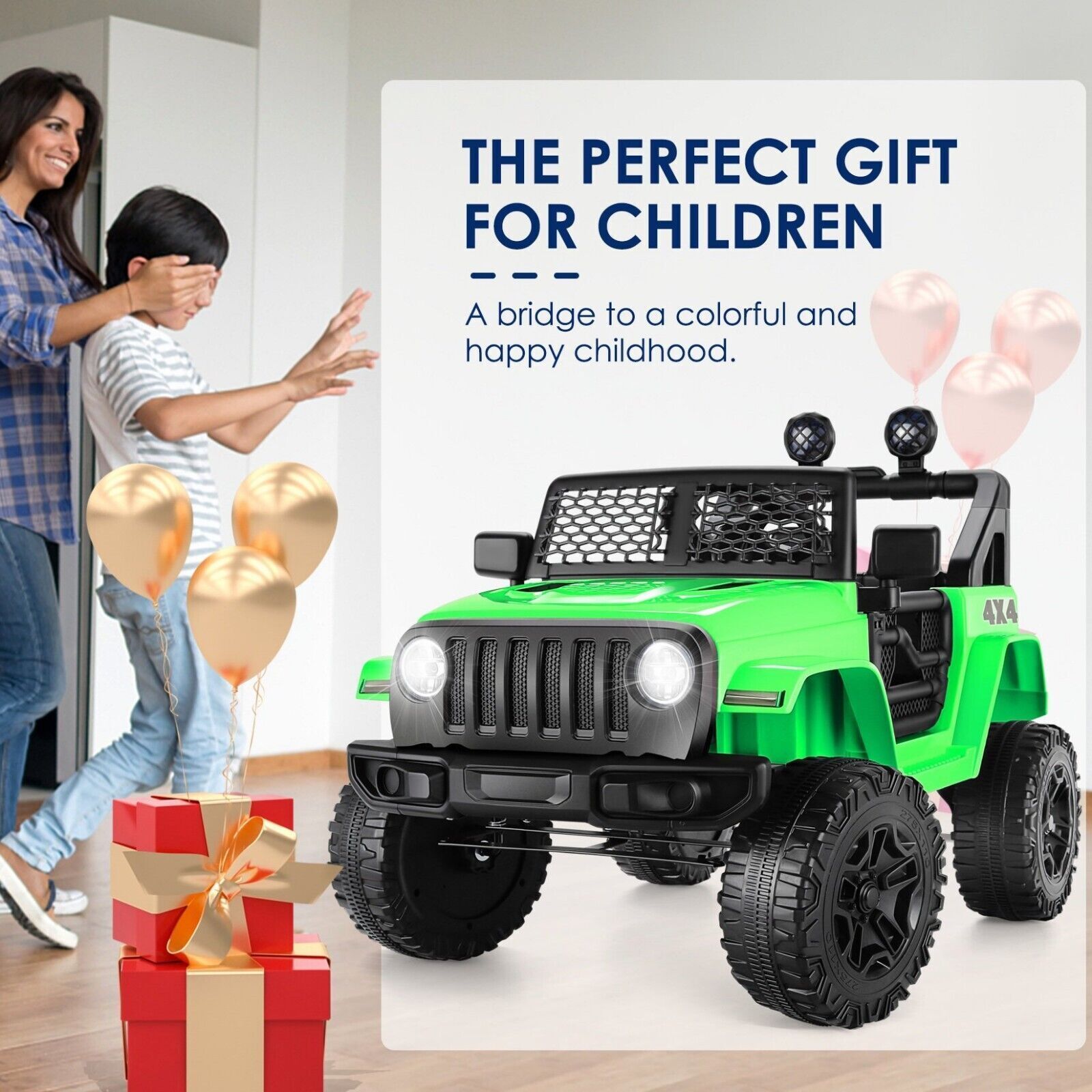 12V Electric Ride-On Car/Truck for Kids with MP3 Music and Remote Control