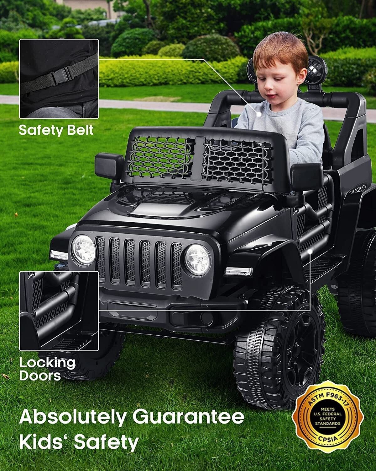 12V Electric Ride-On Car with MP3, Lights, and Remote Control - Perfect for Little Drivers!