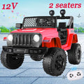 12V Electric Ride-On Car with MP3, Lights, and Remote Control - Red