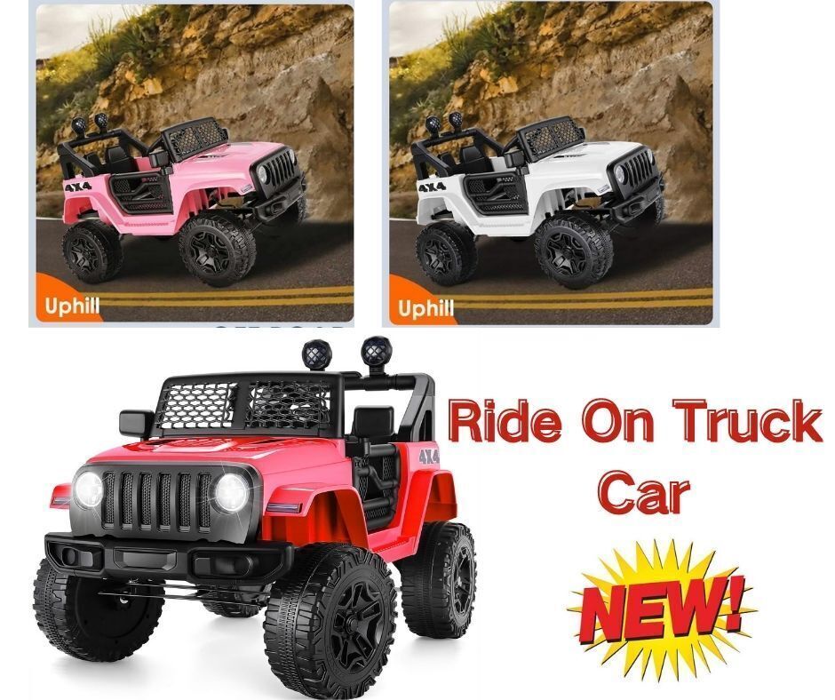 12V Electric Ride-On Jeep for Kids with USB, Bluetooth, Remote Control, and MP3 Player - Speeds up to 3 MPH