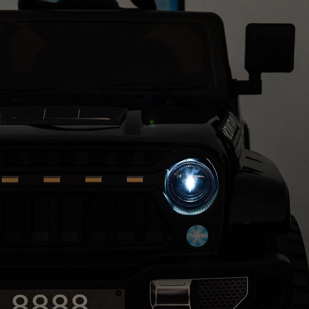 12V Electric Ride On Jeep Truck for Kids with Remote Control and Music - 3 Speed Options