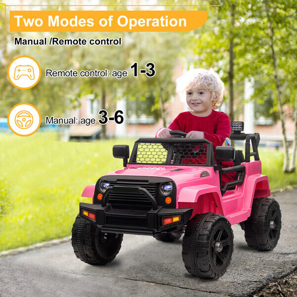 12V Electric Ride On Jeep Toy Car for Kids with Remote Control - Perfect Gift for Children