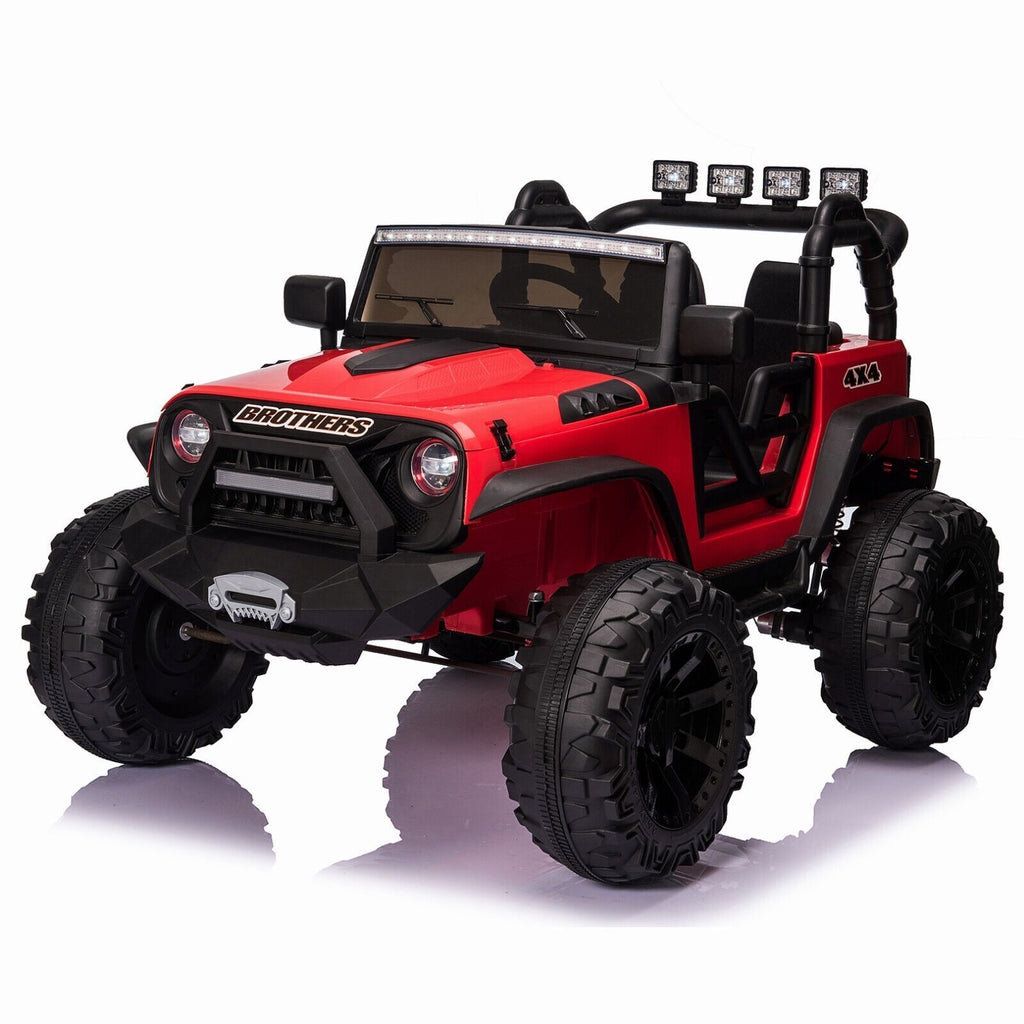 12V Electric Ride On Jeep Toy Car with USB, Bluetooth, and Remote Control for Kids