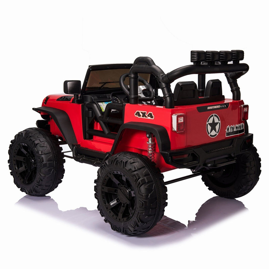 12V Electric Ride On Jeep Toy Car with USB, Bluetooth, and Remote Control for Kids
