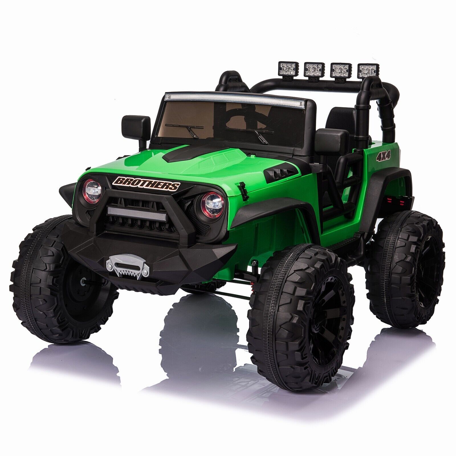 12V Electric Ride On Jeep Toy Car with USB, Bluetooth, and Remote Control for Kids